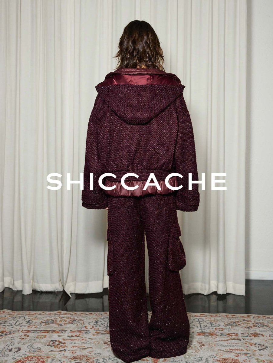 Burgundy tweed suit - SHICCACHE