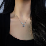 Celestia Radiant Moissanite Necklace - SHICCACHE