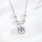 Celestia Radiant Moissanite Necklace - SHICCACHE