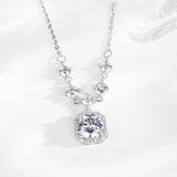 Celestia Radiant Moissanite Necklace - SHICCACHE
