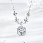 Celestia Radiant Moissanite Necklace - SHICCACHE