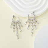 Celestial Cascade Crystal Earrings - SHICCACHE