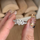 Celestial Crown Princess Cut Ring - SHICCACHE