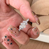 Celestial Crown Princess Cut Ring - SHICCACHE