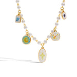 Celestial Pearl Charm Necklace - SHICCACHE