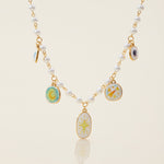 Celestial Pearl Charm Necklace - SHICCACHE