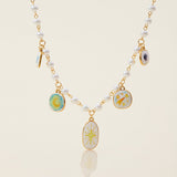 Celestial Pearl Charm Necklace - SHICCACHE