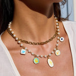 Celestial Pearl Charm Necklace - SHICCACHE