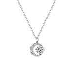Celestial Zircon Moon Necklace - SHICCACHE