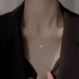 Celestial Zircon Moon Necklace - SHICCACHE