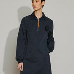 Collar - Zip Long Sleeve Mini Dress - SHICCACHE