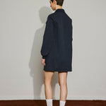 Collar - Zip Long Sleeve Mini Dress - SHICCACHE