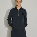 Collar - Zip Long Sleeve Mini Dress - SHICCACHE