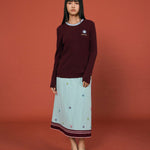 Colorblock Embroidered Knit Sweater - SHICCACHE