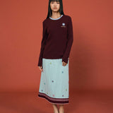Colorblock Embroidered Knit Sweater - SHICCACHE