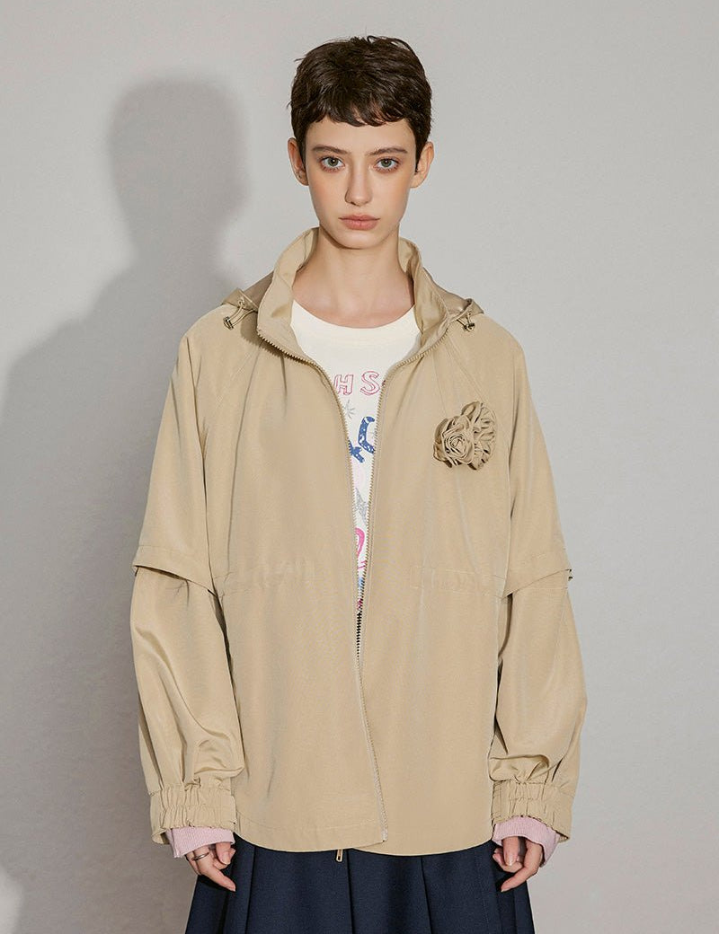 Convertible Petal Hoodie Jacket - SHICCACHE