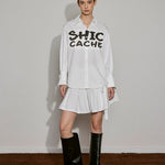 Cotton Logo Shirt Dress - SHICCACHE