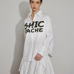 Cotton Logo Shirt Dress - SHICCACHE