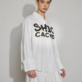 Cotton Logo Shirt Dress - SHICCACHE