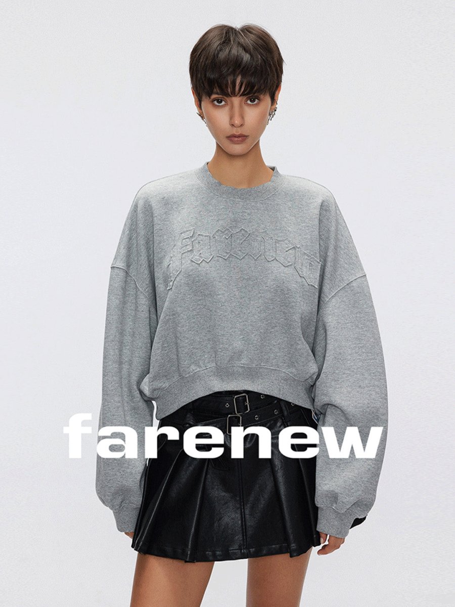 Crew Neck Sweatshirt Gray - SHICCACHE