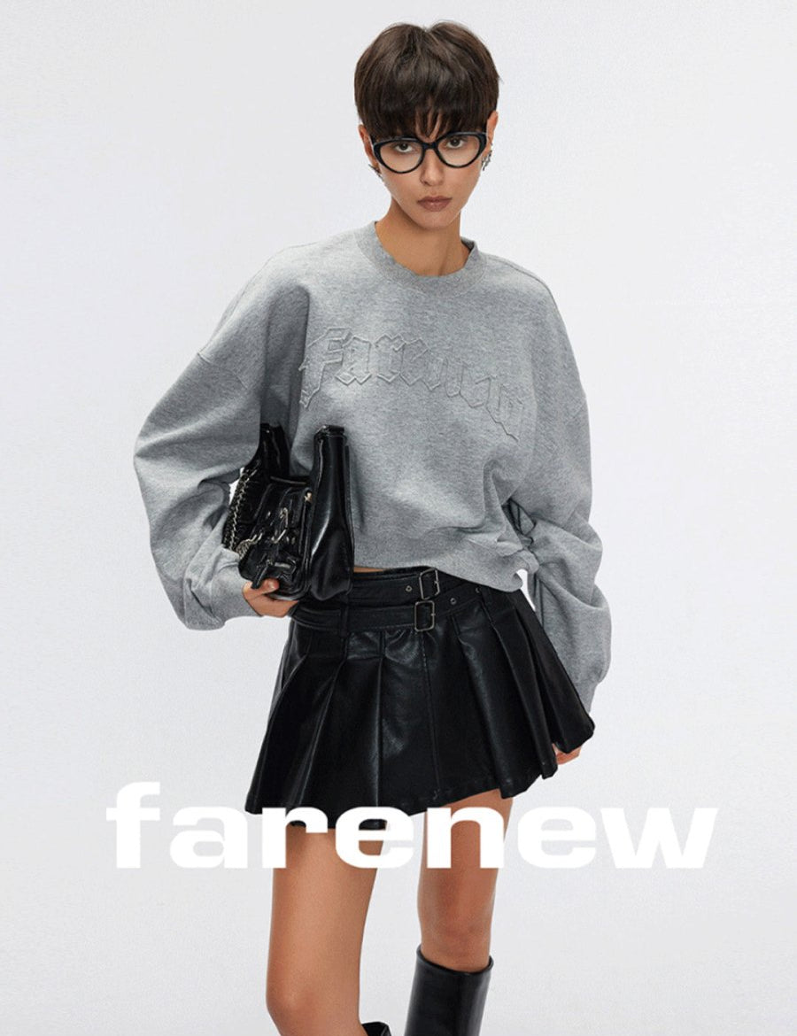 Crew Neck Sweatshirt Gray - SHICCACHE