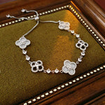 Crystal Clover Lucky Charm Bracelet - SHICCACHE