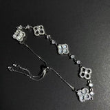 Crystal Clover Lucky Charm Bracelet - SHICCACHE