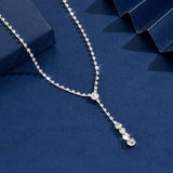 Crystal Drop Y - Necklace - SHICCACHE
