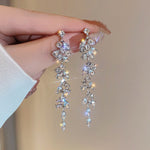 Crystal Vine Drop Earrings - SHICCACHE