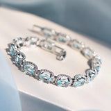 Cushion Cut Zircon Tennis Bracelet - SHICCACHE