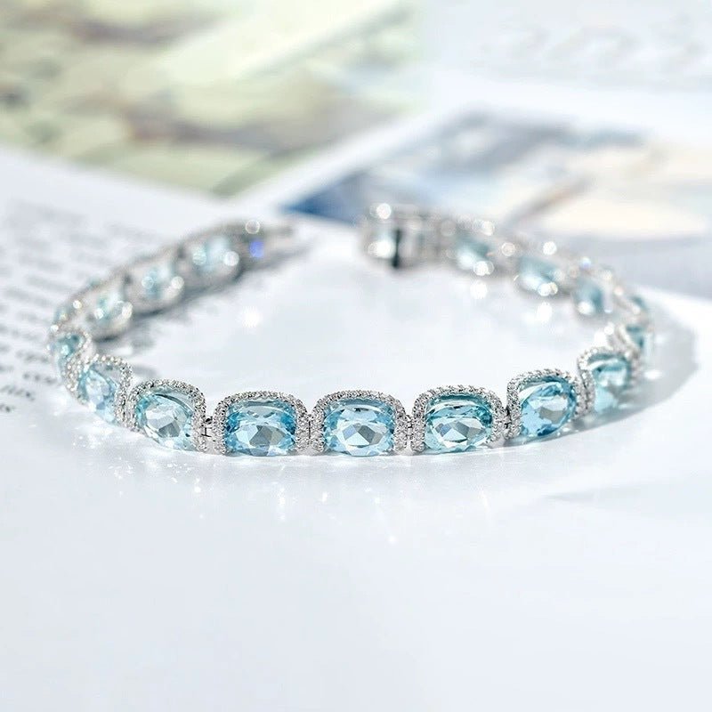 Cushion Cut Zircon Tennis Bracelet - SHICCACHE