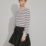 Drawstring Charm Ruffle Mini Skirt - SHICCACHE