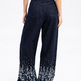 embroidered jeans - SHICCACHE
