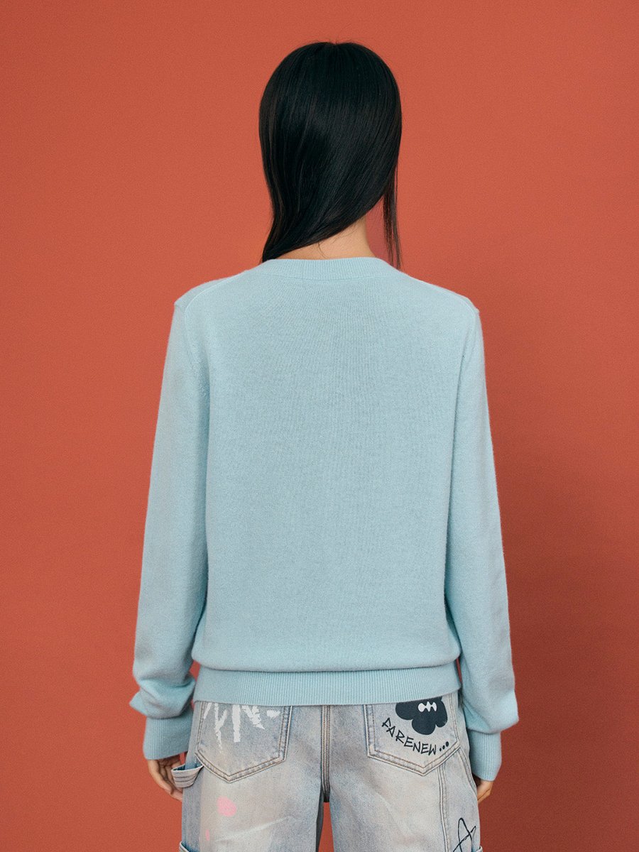 Embroidered Knitted Cardigan - SHICCACHE