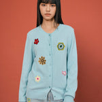 Embroidered Knitted Cardigan - SHICCACHE