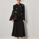 Embroidered Wool - Blend Jacket - SHICCACHE