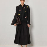 Embroidered Wool - Blend Jacket - SHICCACHE