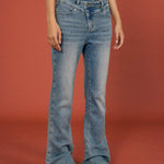 Flared Edge High - Waisted Jeans - SHICCACHE