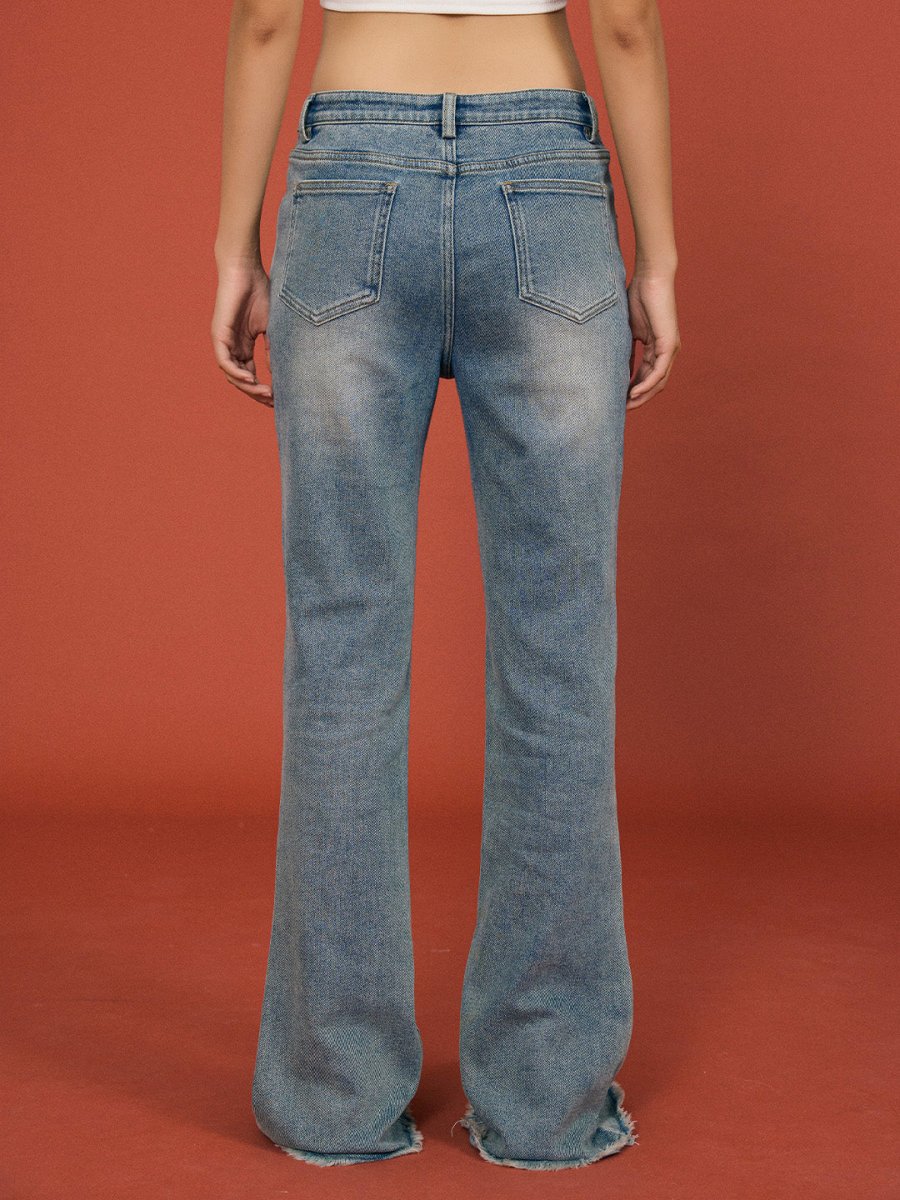Flared Edge High - Waisted Jeans - SHICCACHE