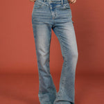 Flared Edge High - Waisted Jeans - SHICCACHE