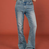 Flared Edge High - Waisted Jeans - SHICCACHE