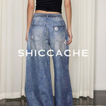 floral print jeans - SHICCACHE