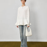 Flounce Hem Elegance Tee - SHICCACHE