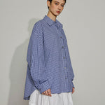 Gingham Bloom Cotton Shirt - SHICCACHE