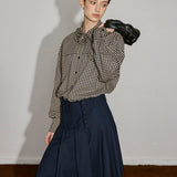 Gingham Bloom Cotton Shirt - SHICCACHE