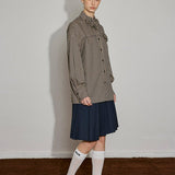 Gingham Bloom Cotton Shirt - SHICCACHE