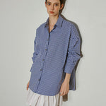 Gingham Bloom Cotton Shirt - SHICCACHE