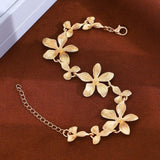 Golden Blossom Flower Bracelet - SHICCACHE