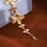 Golden Blossom Flower Bracelet - SHICCACHE