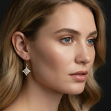 Golden Crystal Star Earrings - SHICCACHE